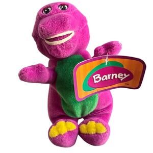 New With Tags Barney The Dinosaur Plush 7 inch